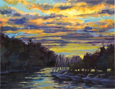 (image for) Bayfield Marina, Dusk